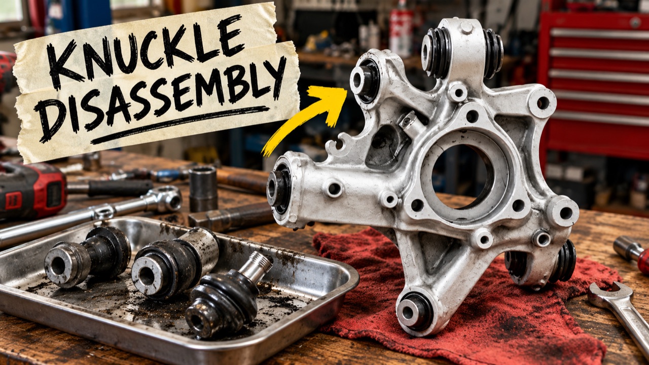 Model 3 & Y: rear knuckle disassembly, Jordan Horwitz video thumbnail